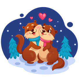 Зимние обнимашки