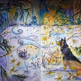 Таймыр в зимнем лесу