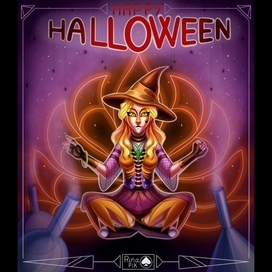 Ведьма-кицунэ и Хеллоуин,