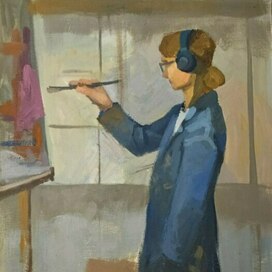 этюдная работа маслом