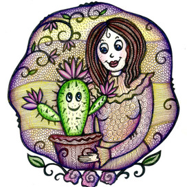 Кактус расцвел