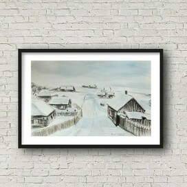 Зима в деревне