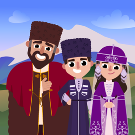 Персонажи для курса Кабардинского. Родной язык