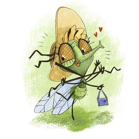 Иллюстрация к книге со стихами для детей