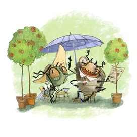 Иллюстрация к книге стихов для детей