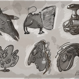 предметы и персонажи из пятна