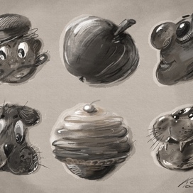 Предметы и животные из пятна