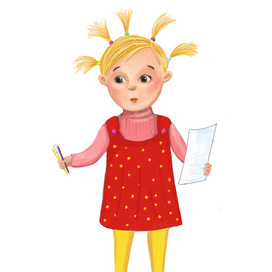 Девочка с фломастерами