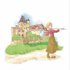 Полустраничная иллюстрация к Золушке