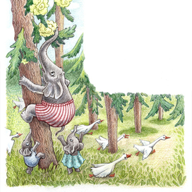 Иллюстрация для журнала Мурзилка