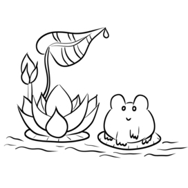 Лягушонок на прогулке