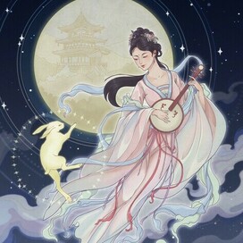 Богиня Чанъэ и Лунный Заяц