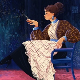 Дама с сигаретой