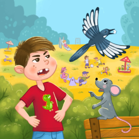 Молочный зубик украла сорока.