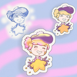 Стикер с персонажем