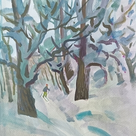 Прогулка на лыжах