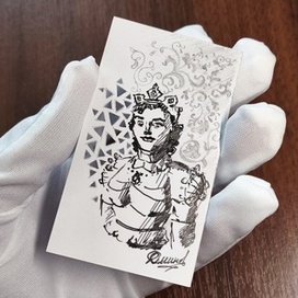 Набросок на карточке 5 на 9