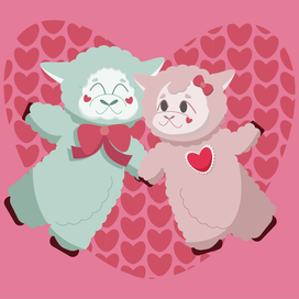 Влюбленные барашки 