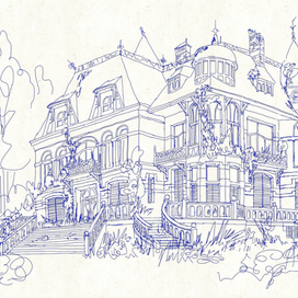 Фэнтези "Нити судьбы". Карточка локации. Поместье Фарэна в запустении.