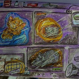 Спят усталые котята