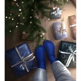 Новогодняя открытка для мастер-класса