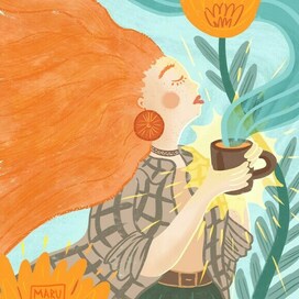 Иллюстрация на упаковку чая