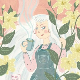 Иллюстрация на упаковку чая