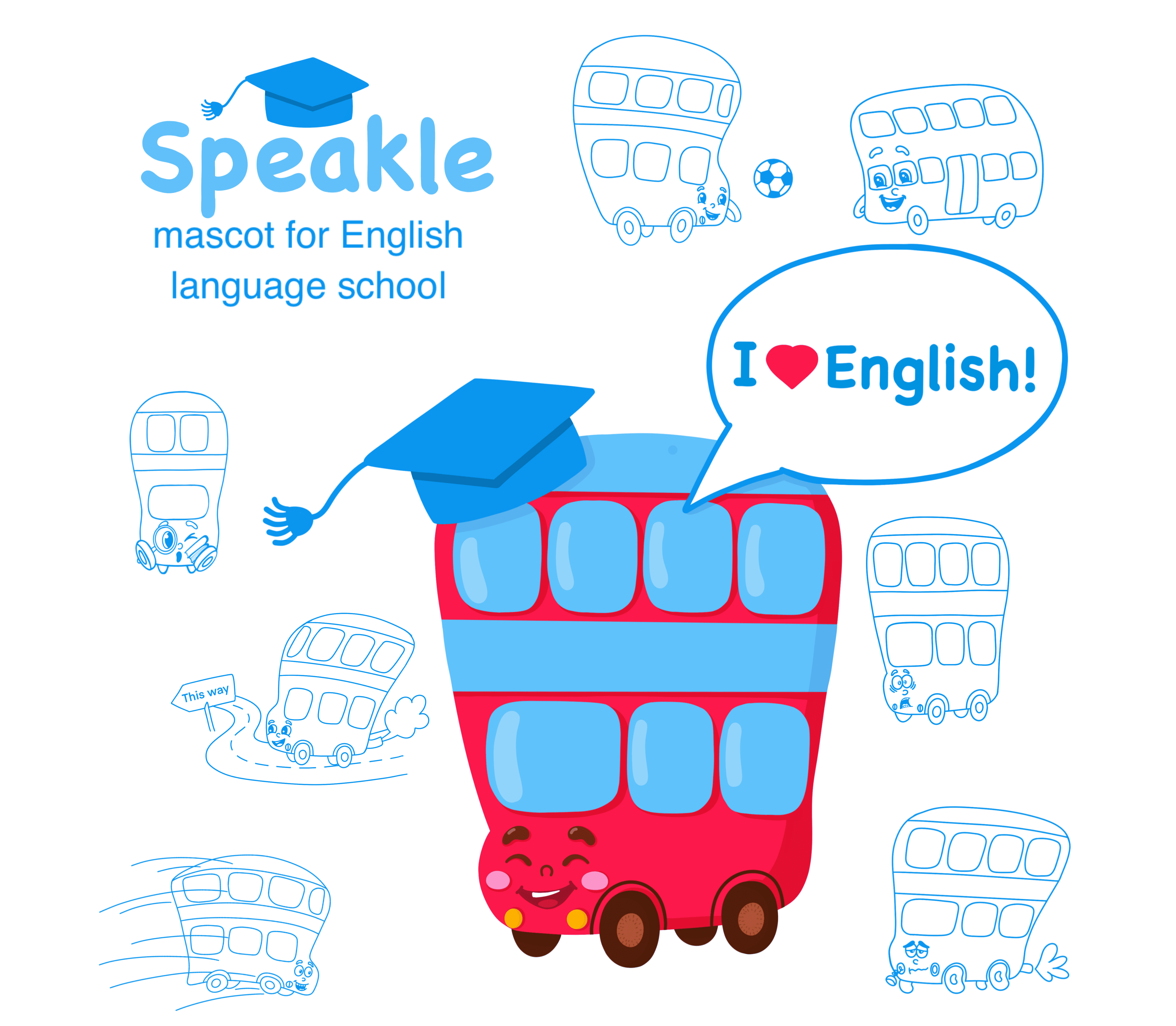 Бренд персонаж для школы английского языка