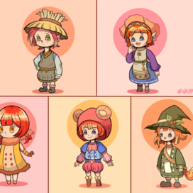 Пак персонажей/чиби