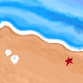 Пляжный берег