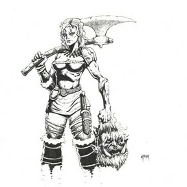 Девушка с топором