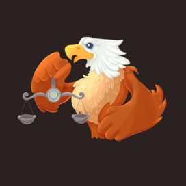 Маскот Орел для юридического отдела