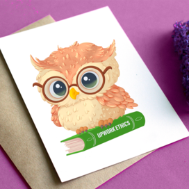 Маскот сова для отдела этики