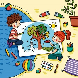 Раскраски про времена года