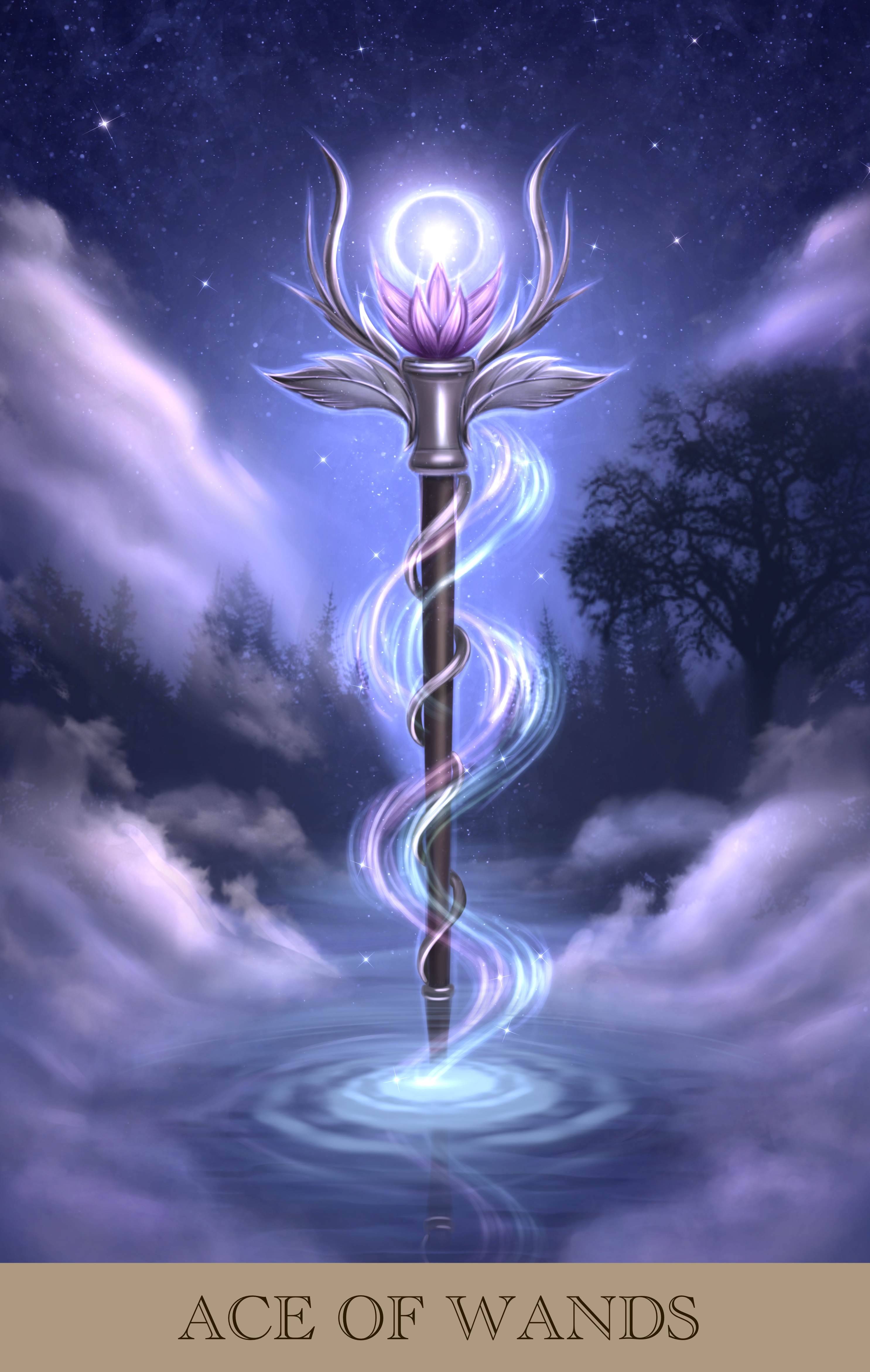 Карта Таро «Туз Жезлов»