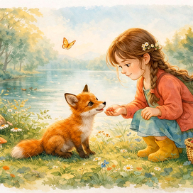 Мия и лисенок