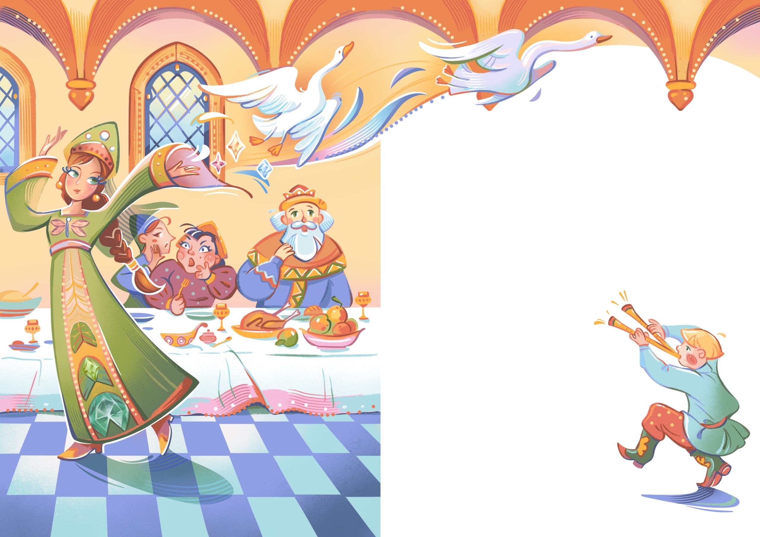 Царевна-лягушка на пиру