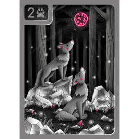 Карта волка для настольной игры