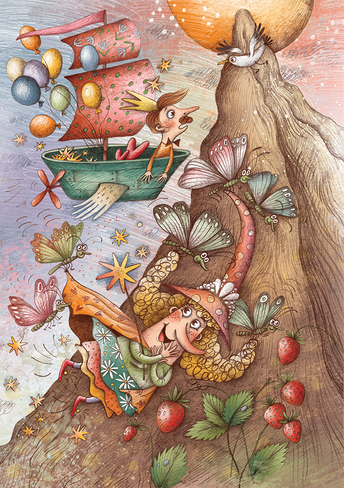 Иллюстрация к книге "Мика. Секрет восьмого гнома"