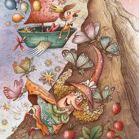 Иллюстрация к книге "Мика. Секрет восьмого гнома"