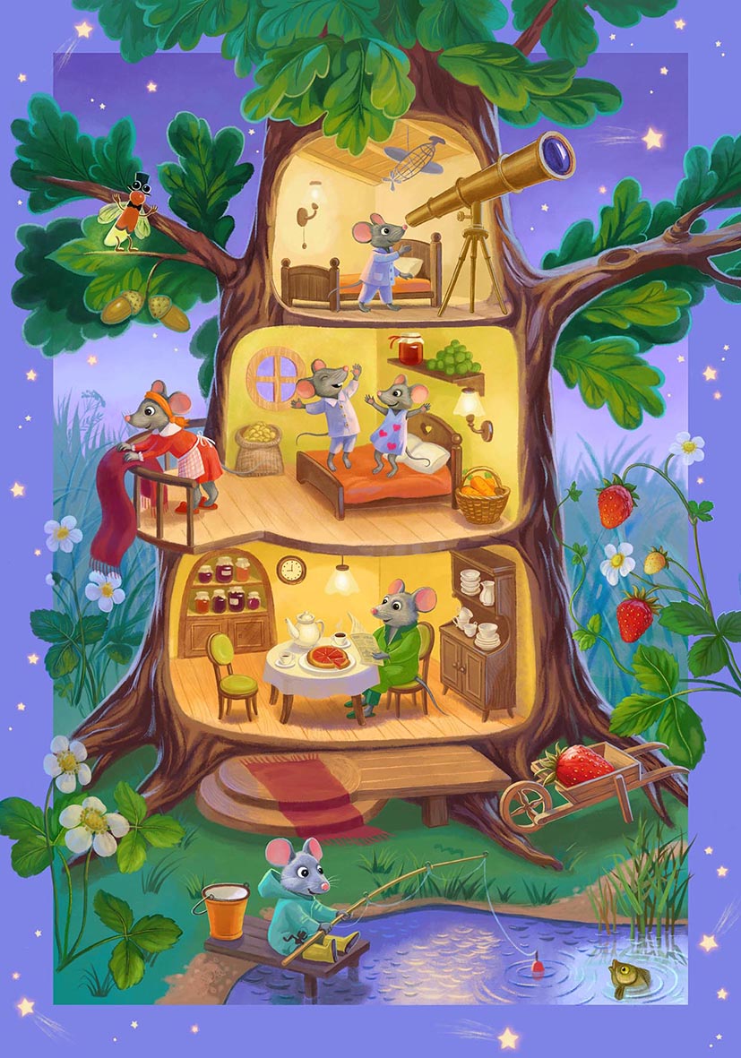 Домик мышат (внутренняя часть)