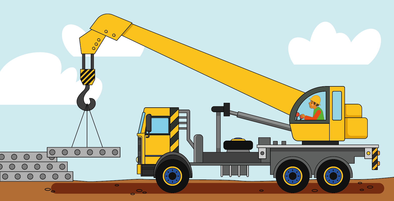 иллюстрация для детской книги о служебной технике