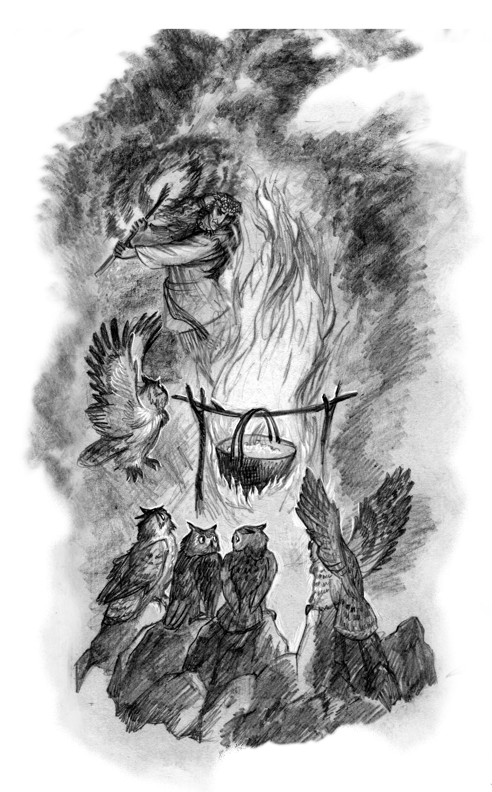 Баба Яга ворожит