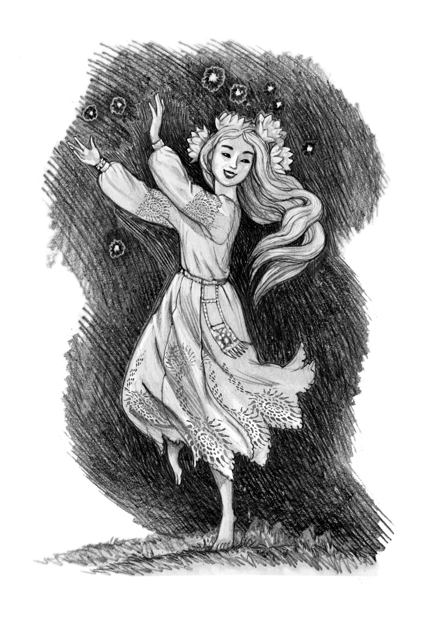 Русалочка танцует