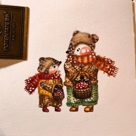 Миша с мамой