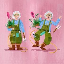 Бренд персонаж для магазина цветов