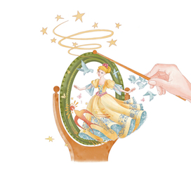 Иллюстрация к сказке Золушка.