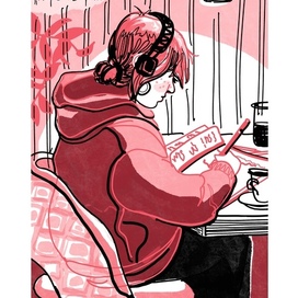 Девушка в розовом