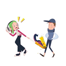 Подростки и желтый чемодан. Персонажи