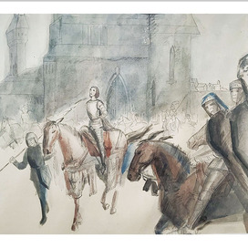 Жанна дарк иллюстрация